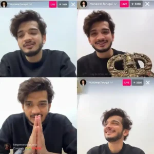 Munawar Faruqui Instagram Live Views 