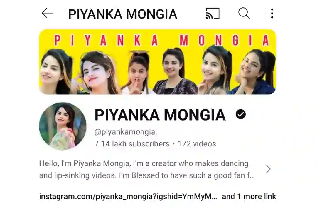 Priyanka Mongia YouTube