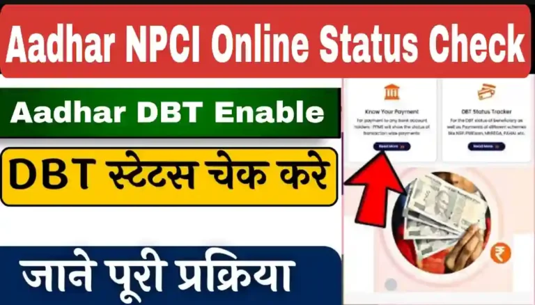 Aadhaar NPCI Online Status