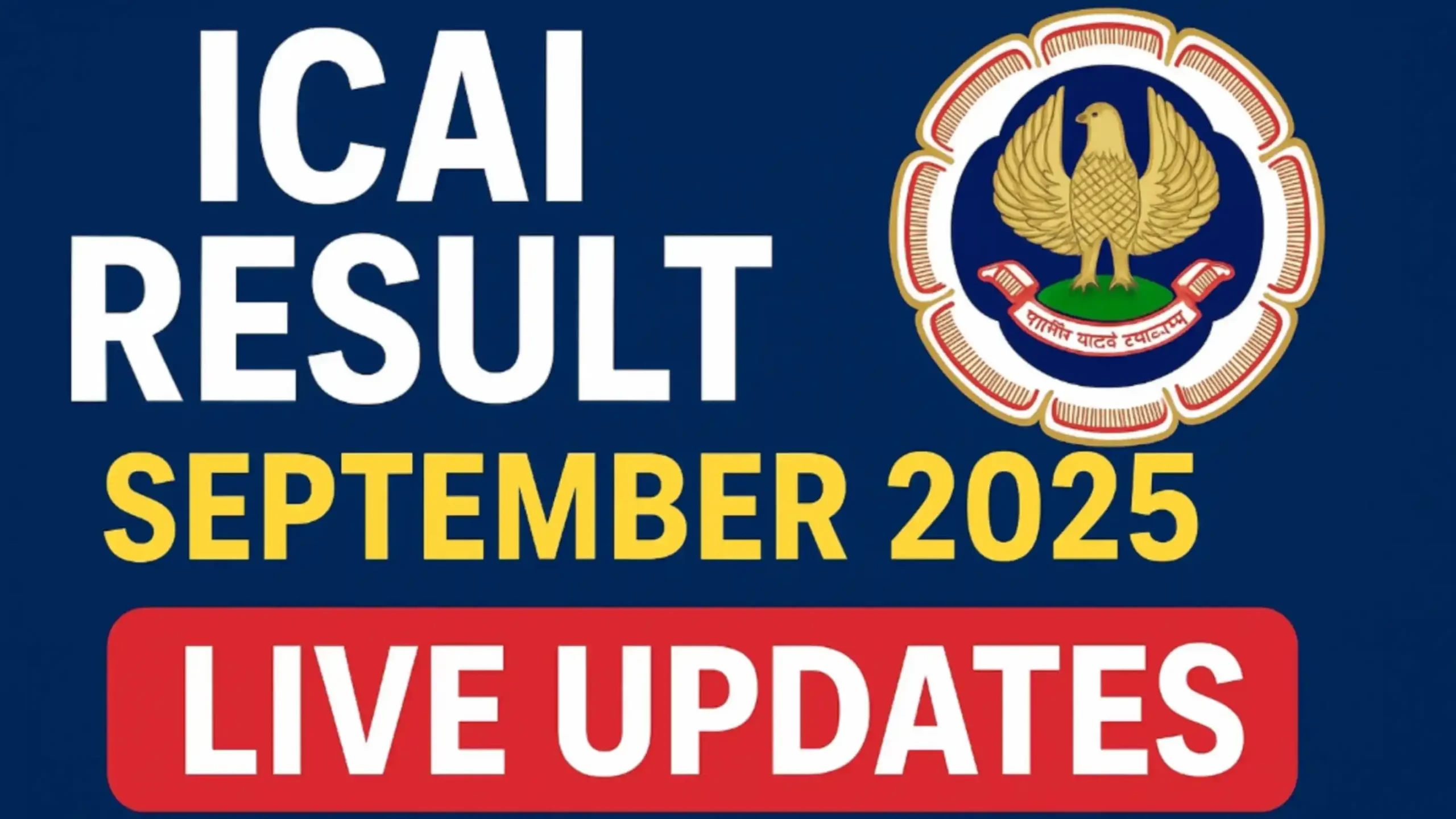 ICAI Result September 2025